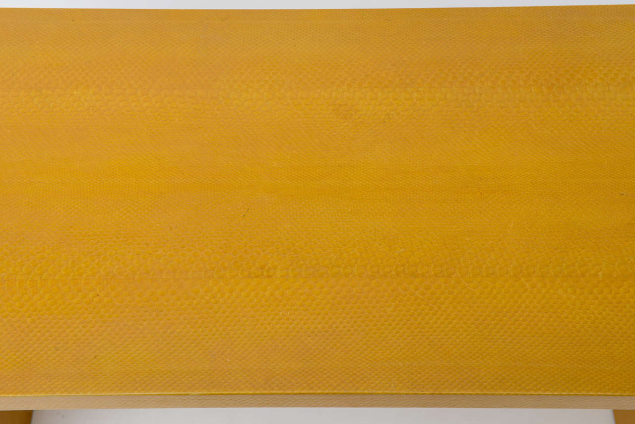 Karl Springer Python Skin Table For Sale at 1stDibs