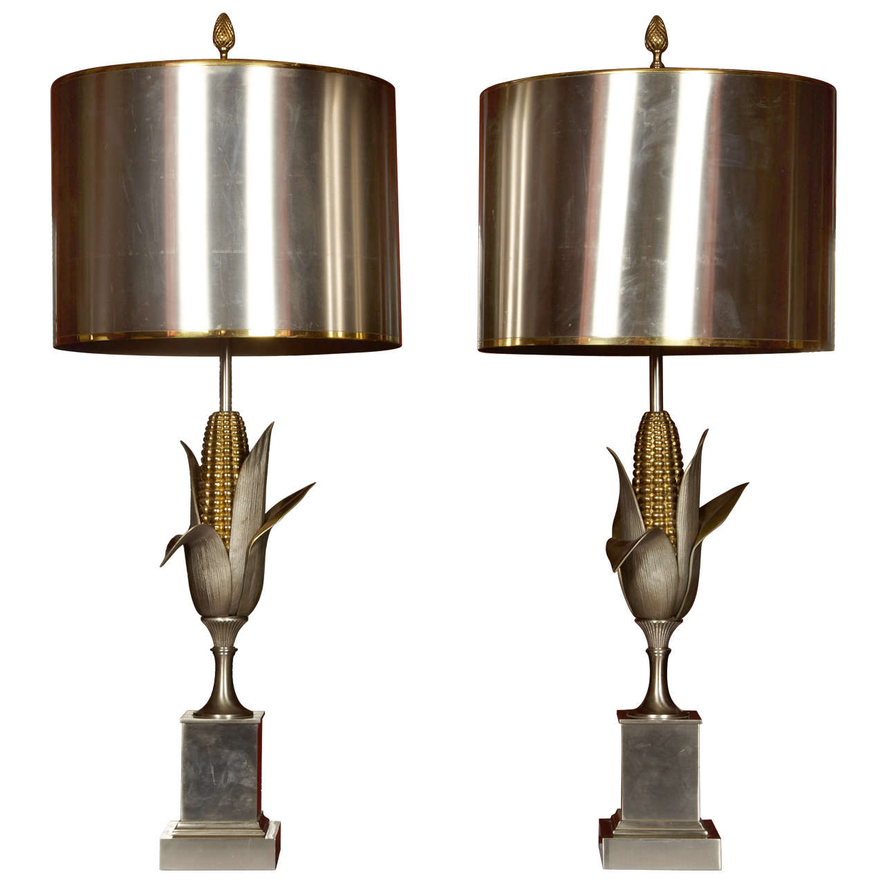 Pair of 1950's lamps by Maison Charles