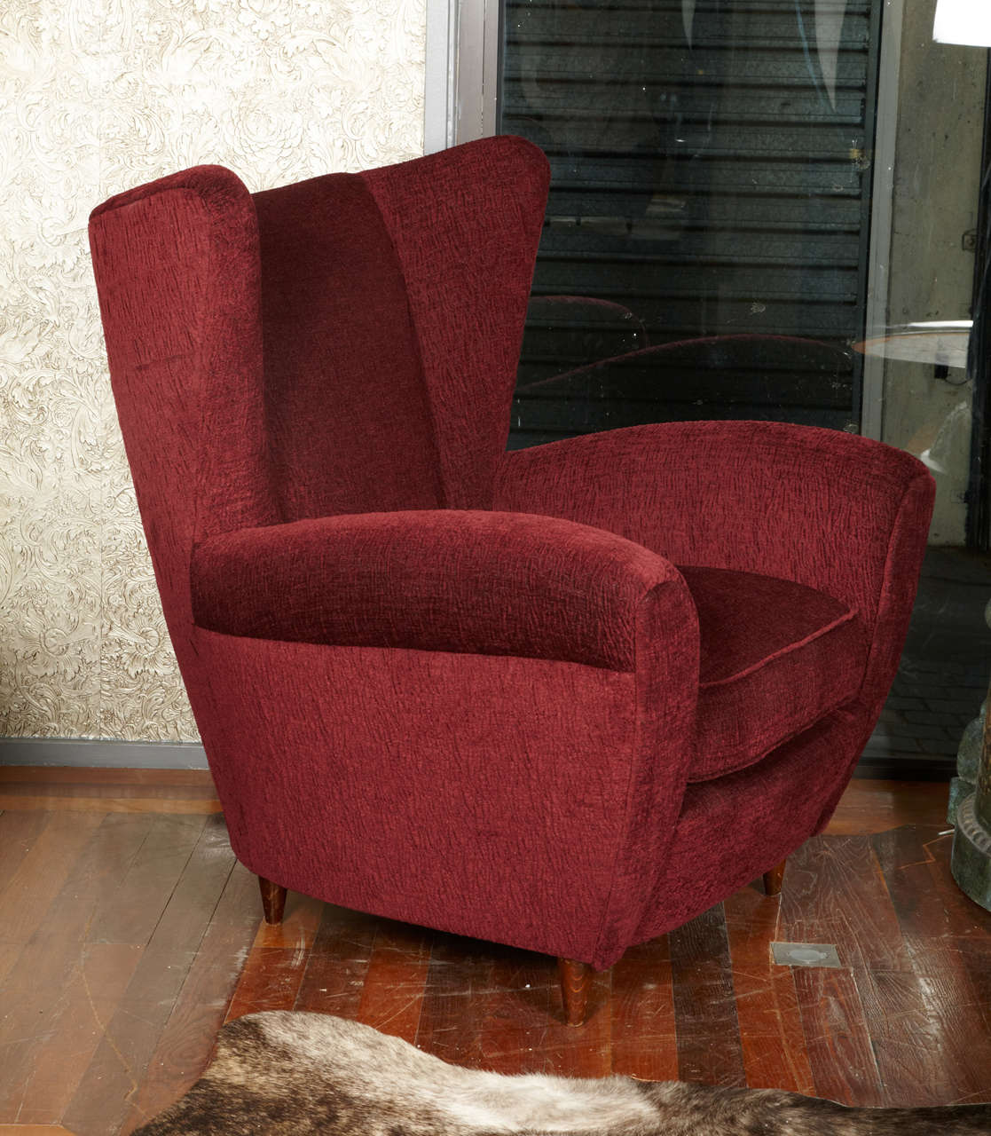 French 1950's pair of armchairs