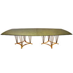 Large Lacquered Table By Maison Leleu