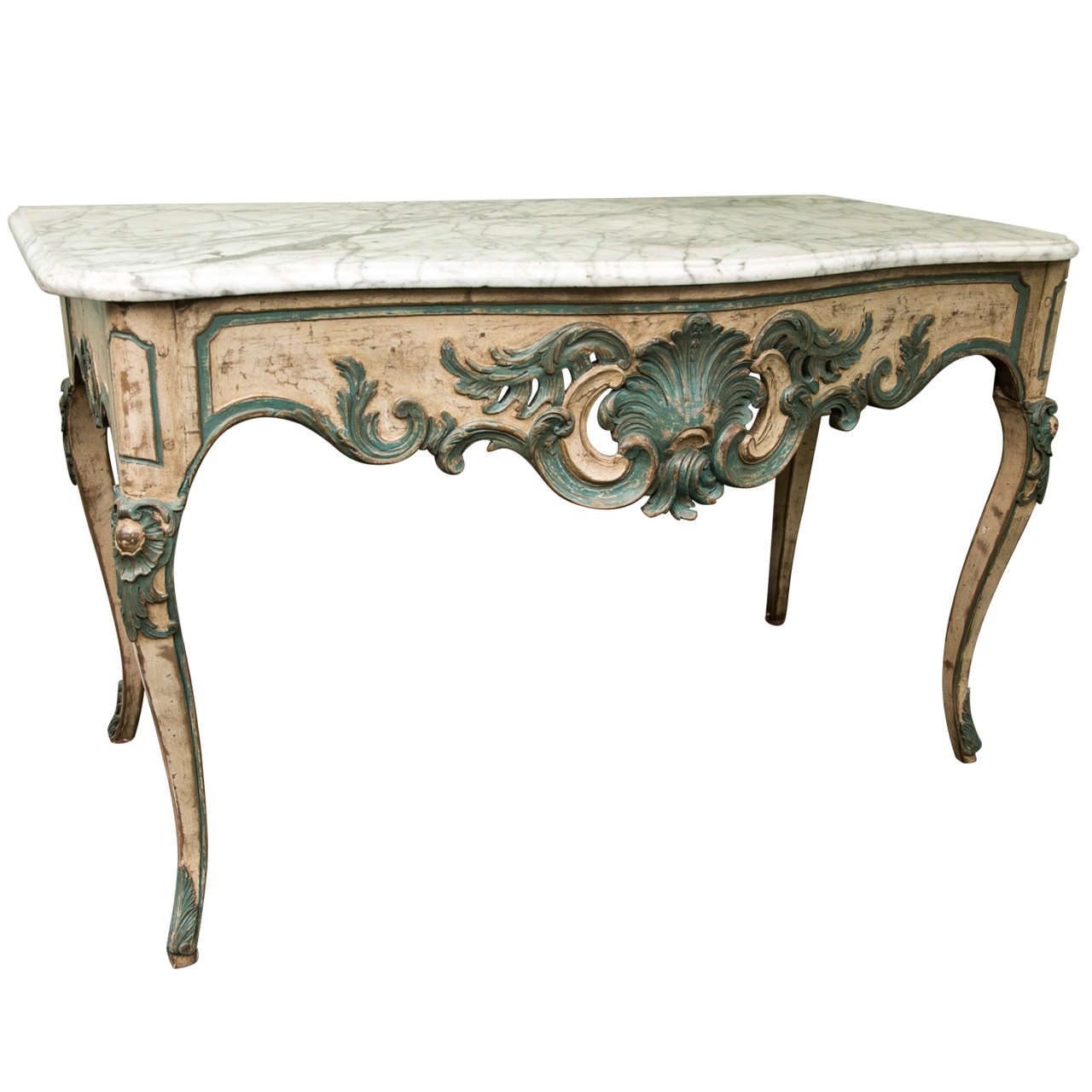 Painted Louis XV Style Console