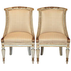 Antique Pair of Directoire Style Chairs