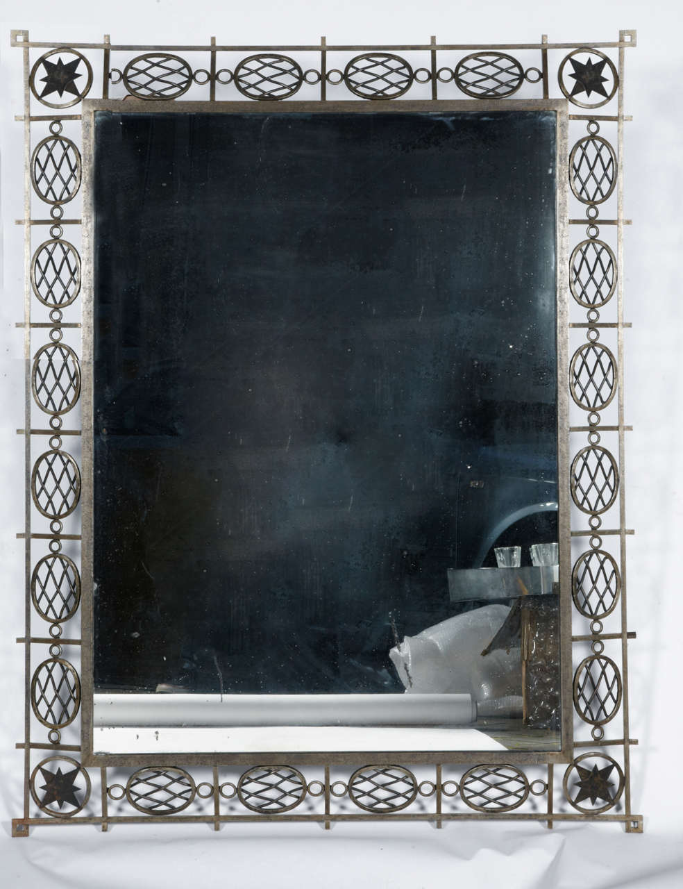 Grand miroir des années 1940 par Gilbert Poillerat