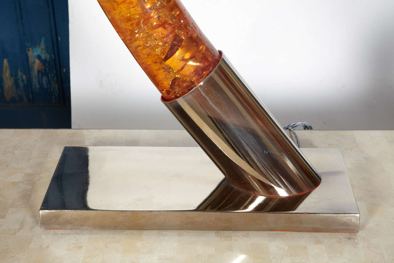 Huge 1970s Elephant Tusk Lamps in Resin by MarieClaude de Fouquières