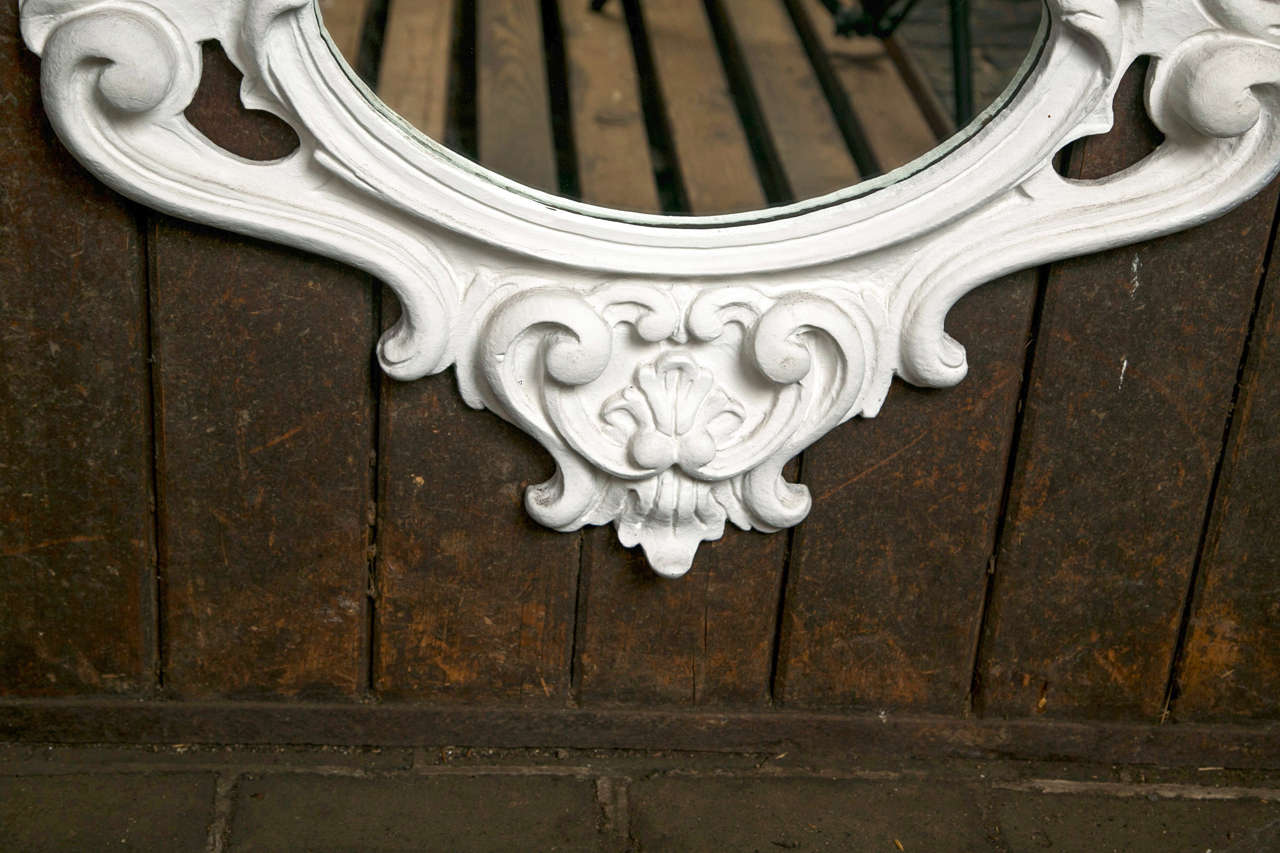 Dorothy Draper style Baroque Plaster Mirror In Excellent Condition In Stamford, CT