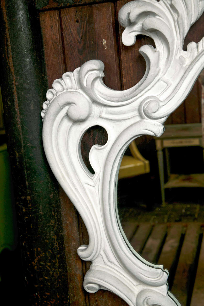 Mid-20th Century Dorothy Draper style Baroque Plaster Mirror
