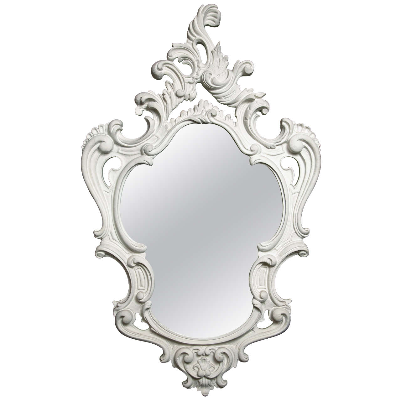 Dorothy Draper style Baroque Plaster Mirror