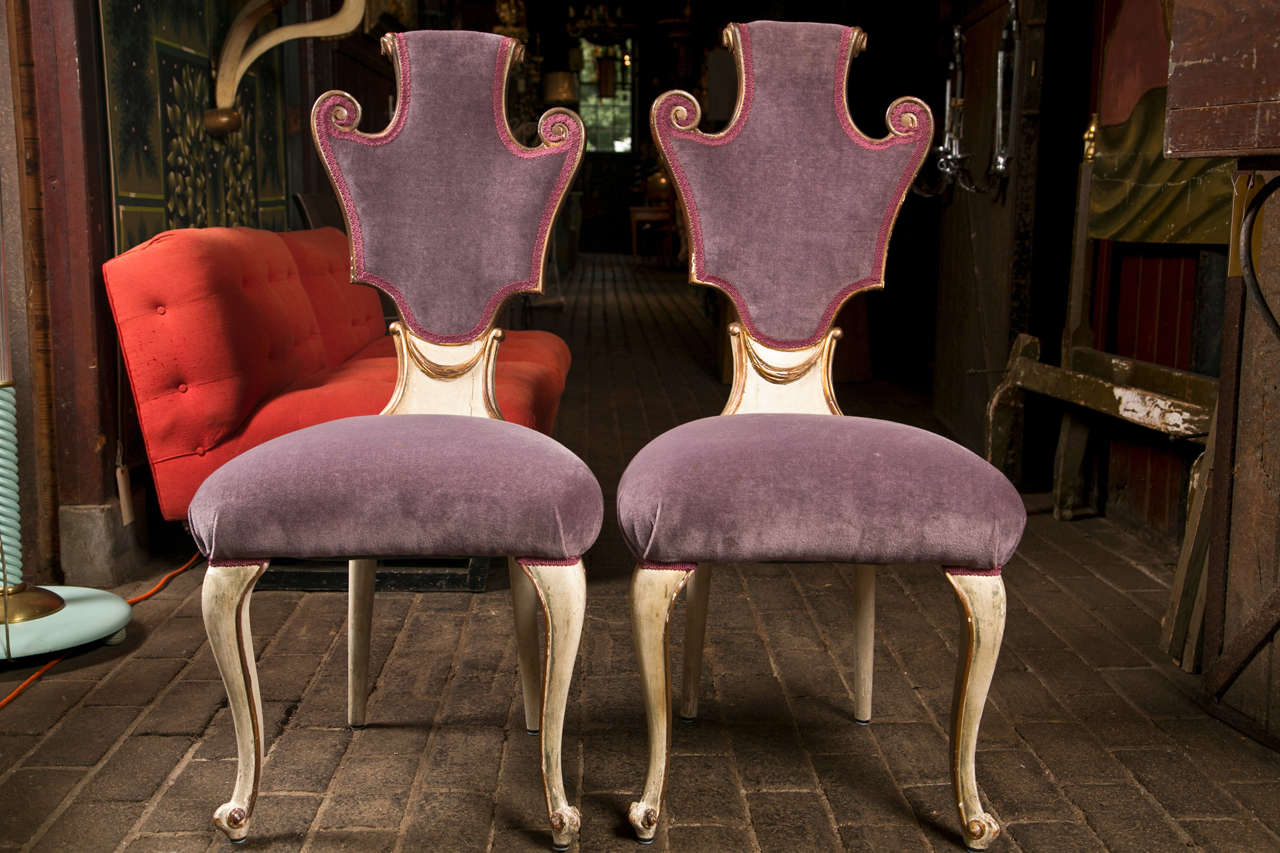 Set of 6 Venetian Dining Chairs For Sale 3