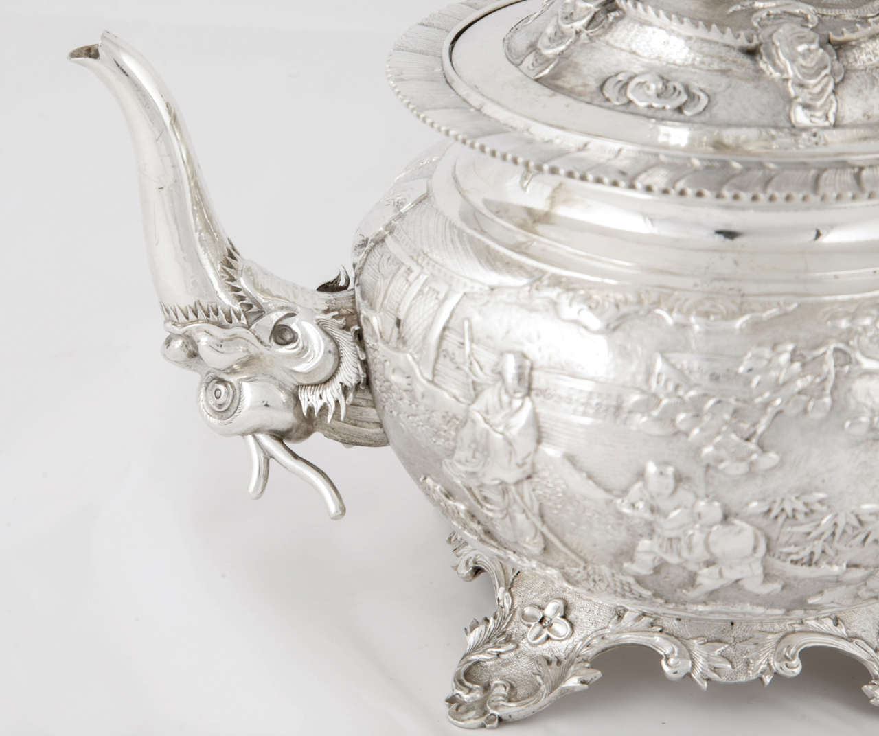 19th Century Chinese Export Silver Teaset