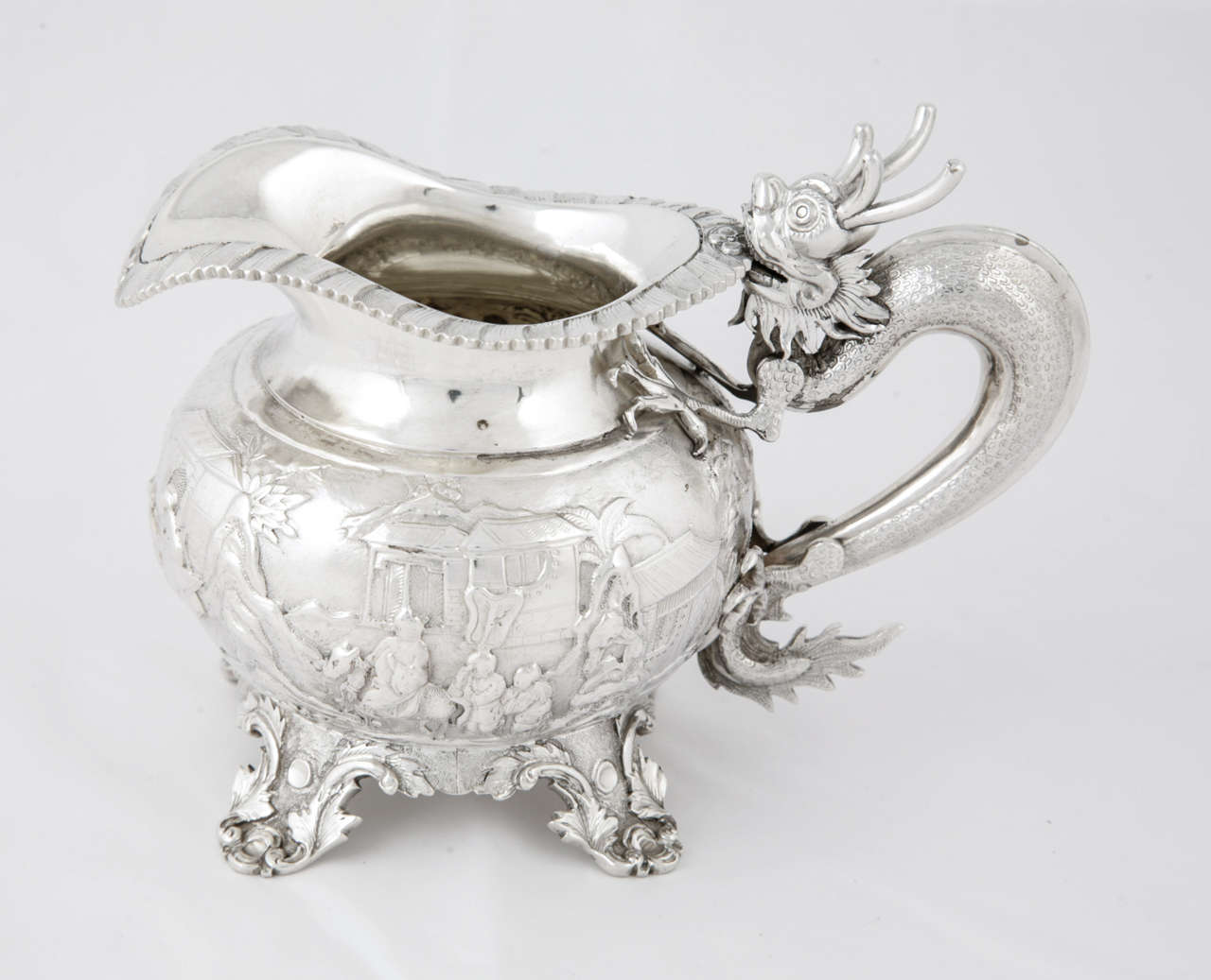 Chinese Export Silver Teaset For Sale 2
