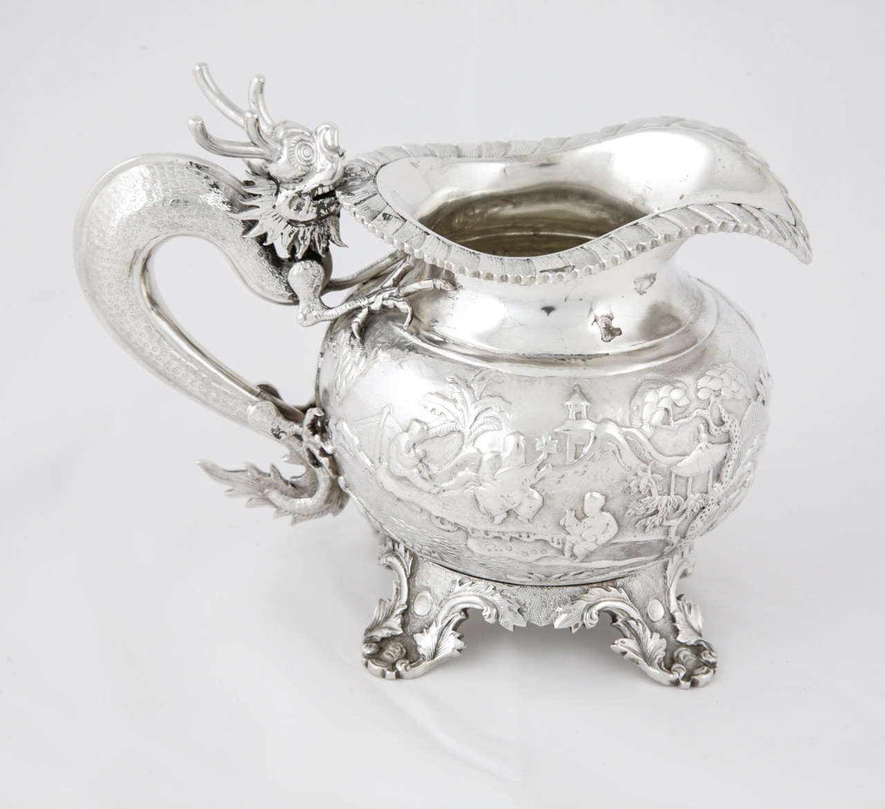 Chinese Export Silver Teaset 4