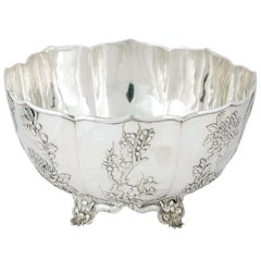 Antique Chinese Export Silver Bowl