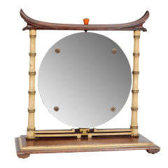 Vintage Pair of Stunning James Mont Asian Design Vanity Mirrors