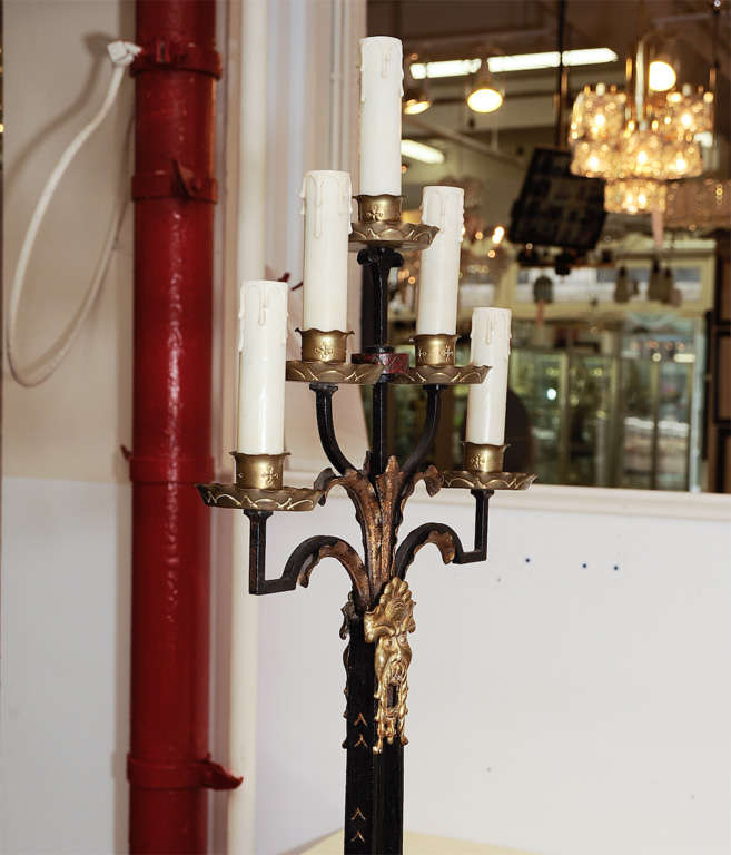 Gothic Revival Candelabra Style Floor Lamp 1