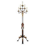 Gothic Revival Candelabra Style Floor Lamp