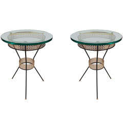 Pair of Lamp Tables by Koch, Metalcraft