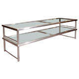 Vintage Chrome Coffee Table