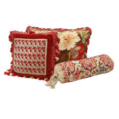 Needlepoint, tapestry & beadwork pillows
