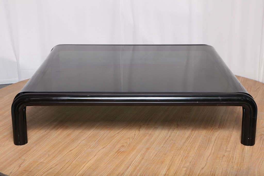Jumbo Glass Coffee Table by Gae Aulenti for Knoll 2