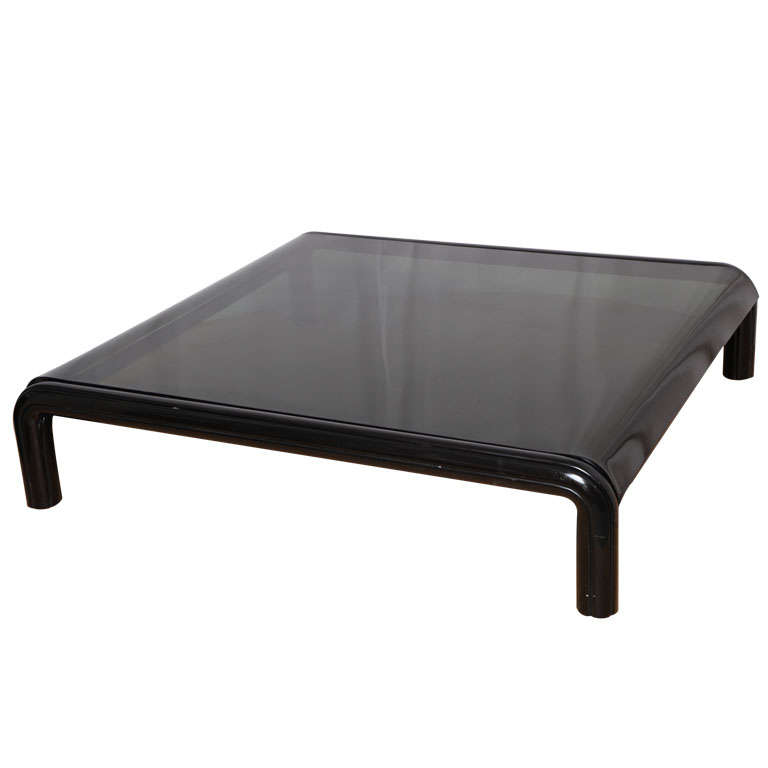 Jumbo Glass Coffee Table by Gae Aulenti for Knoll