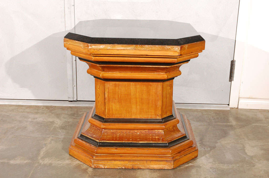 Other Pr Octagonal Pedestals with Marble Tops For Sale