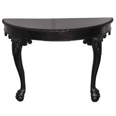 Antique 1920
s Chippendale Foot Console Table