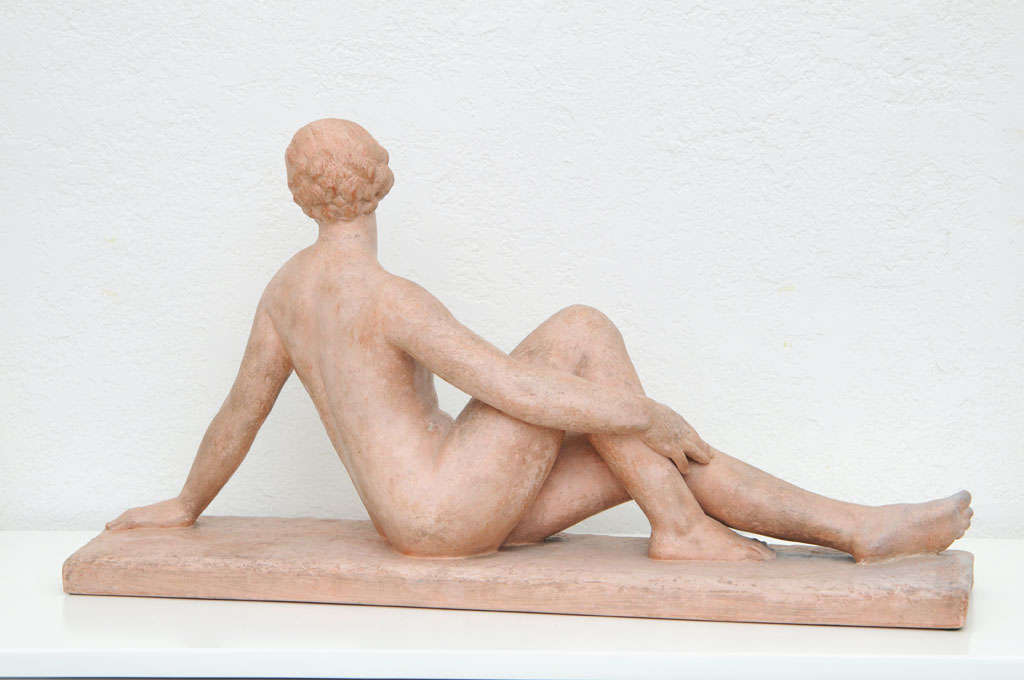 Art Deco Nude Sculpture by H. Bargas 1