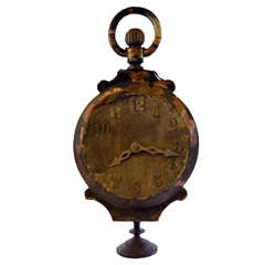 Antique Copper and Zinc Watch Sign