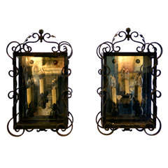 Pair of Iron Wall Sconces