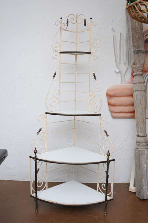 French Corner Bakers Rack