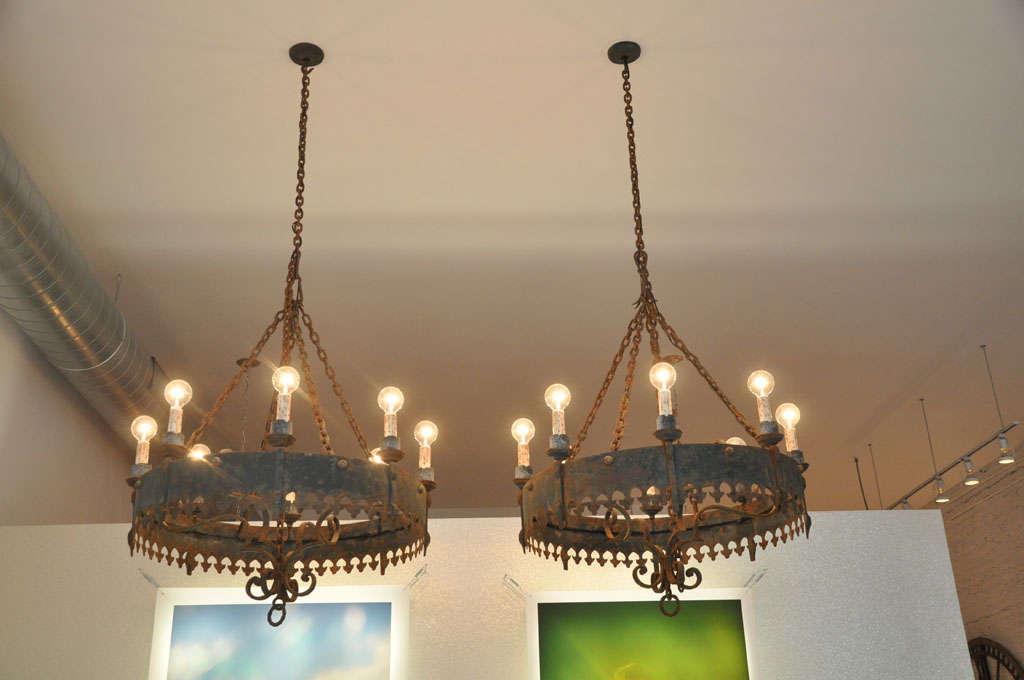 antique iron chandeliers for sale