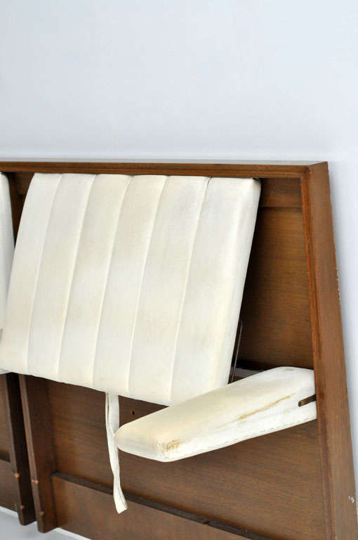 Mid-Century Modern Dunbar King Drop Arm Headboard - Edward Wormley