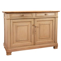 Gray French Server with Pine Top