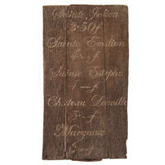 Table Size French Wine Sign