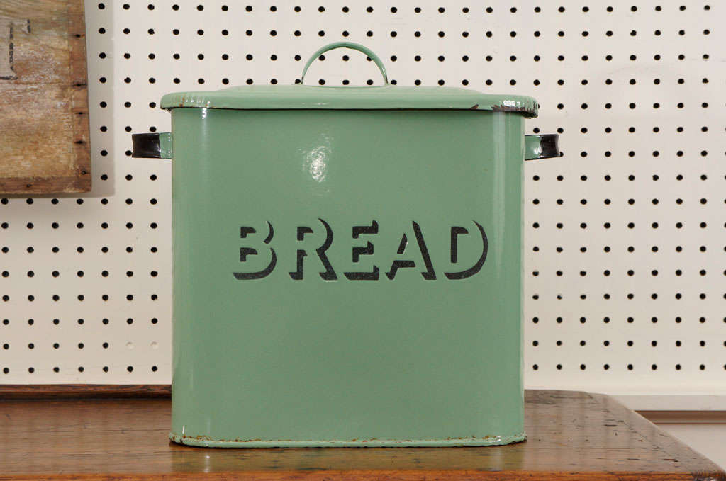20th Century English Painted Bread Bin