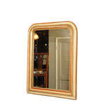 19th Century Louis Philippe Painted and Parcel Gilt Mirror