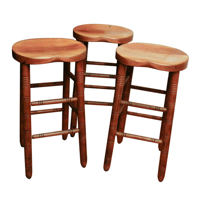 English Saddle Seat Pub Stools