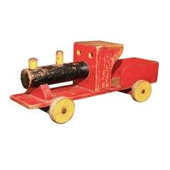 English wooden toy train