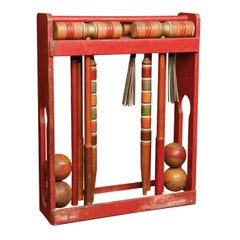 Used American croquet set for four