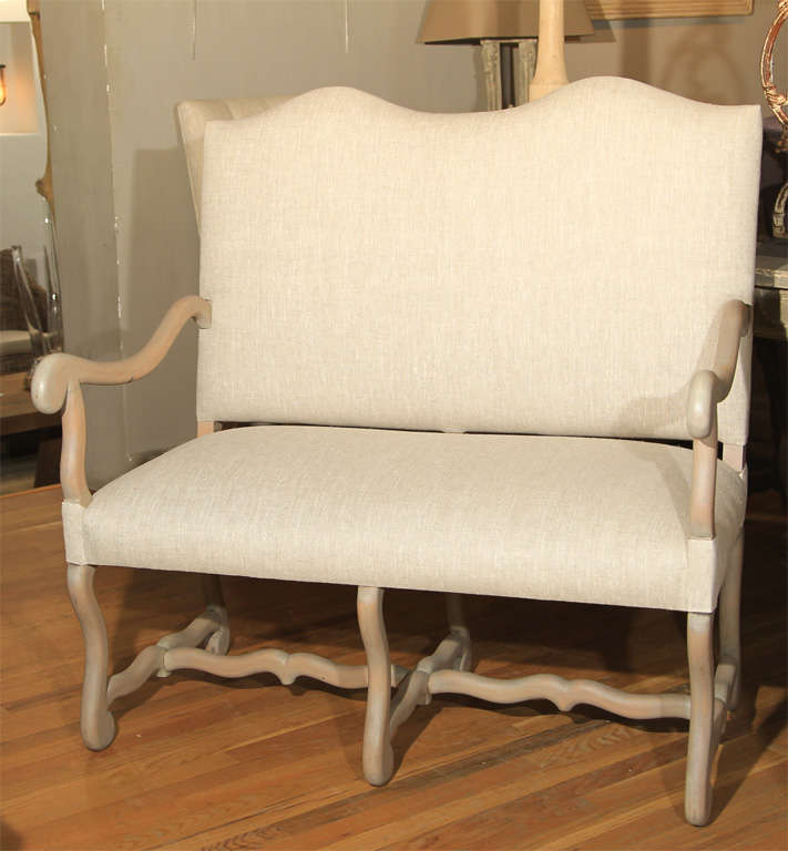 French Os de Mouton Settee circa 1900