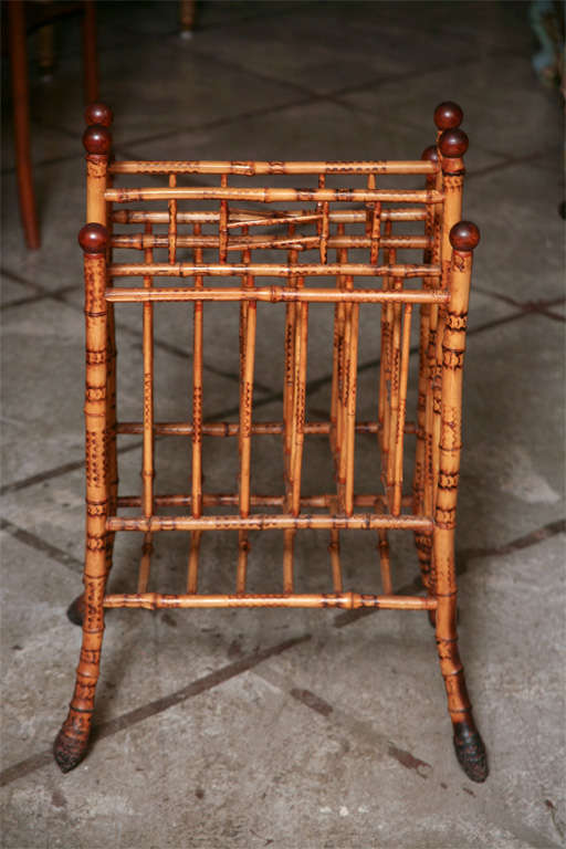 Very original magazine rack with roots.