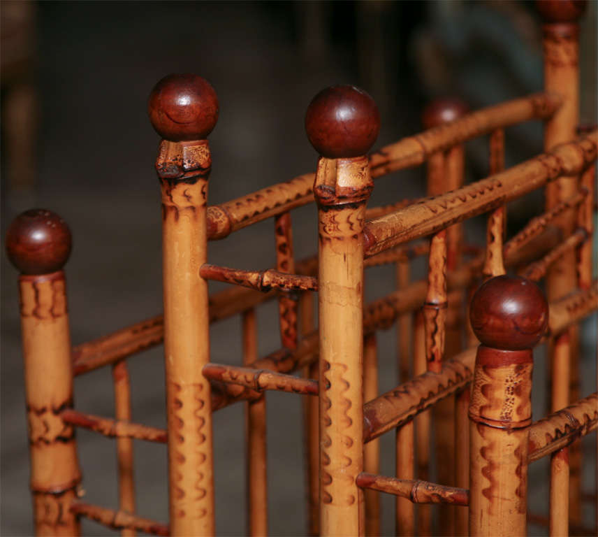 19th Century English Bamboo Magazine Stand 7