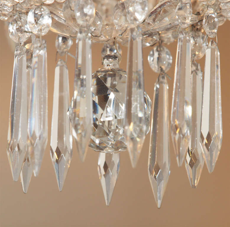 French Empire Crystal Chandelier For Sale 1