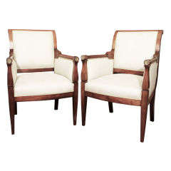 Rare pair of  Directoire Bergeres