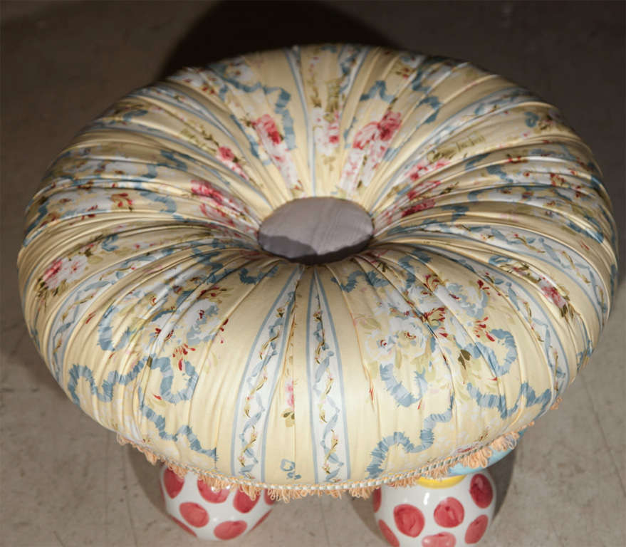 McKenzie Childs Ottoman 1