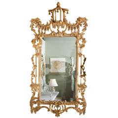 Chinese Chippendale Style Gilded Mirror