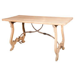 Bleached Oak Spanish Style  LibraryTable