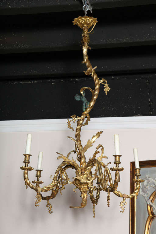 chandelier doré