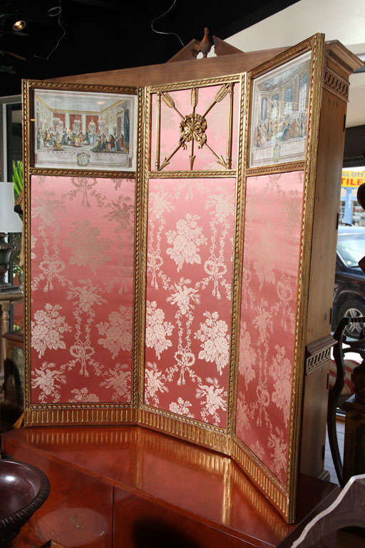 Carved Period French Empire Screen
