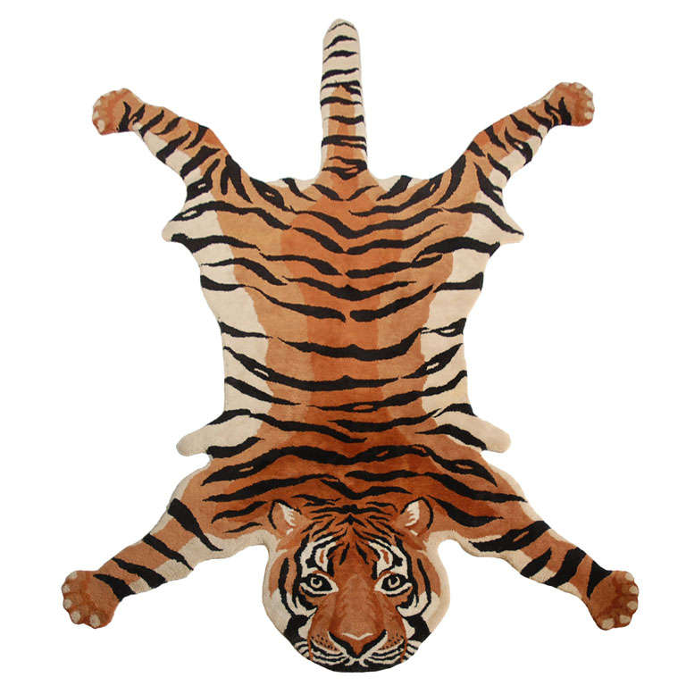 Vintage Tiger Rug at 1stDibs  vintage tiger rug, tiger rugs